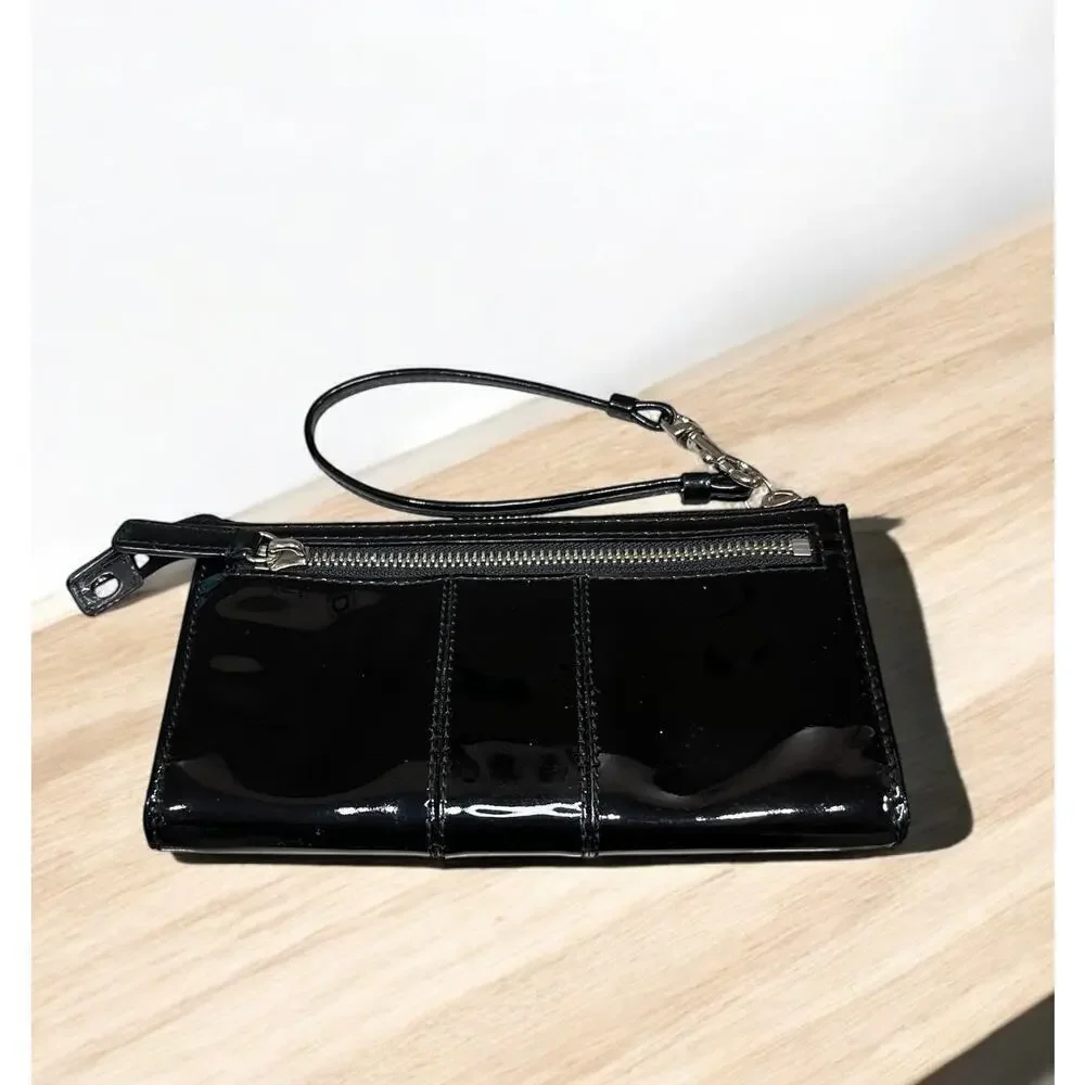 Coach 46726 Julia Op Art Patent Leather Zip Wristlet/Wallet - Picture 2 of 4
